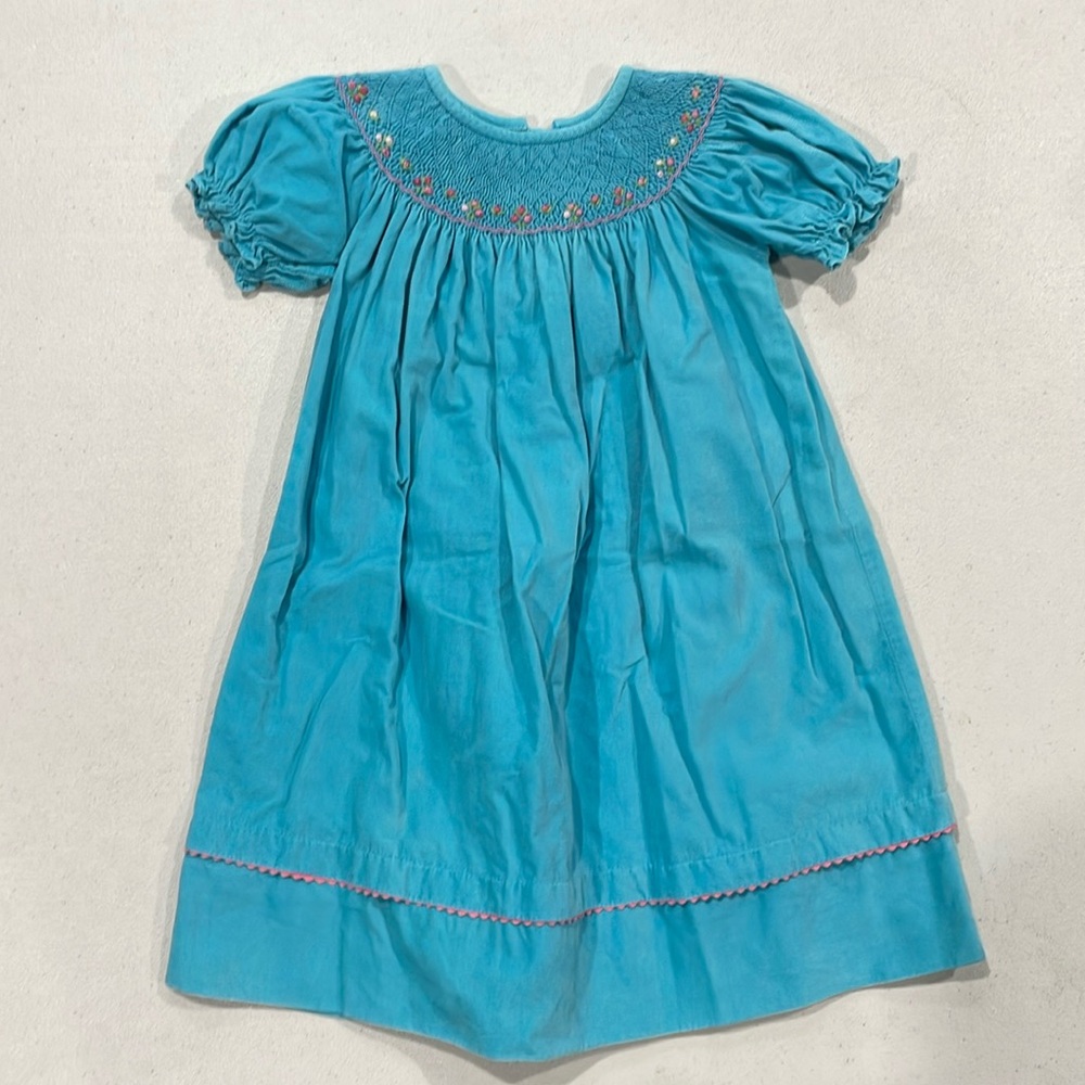 Anavini girls corduroy short sleeve dress, size 24m